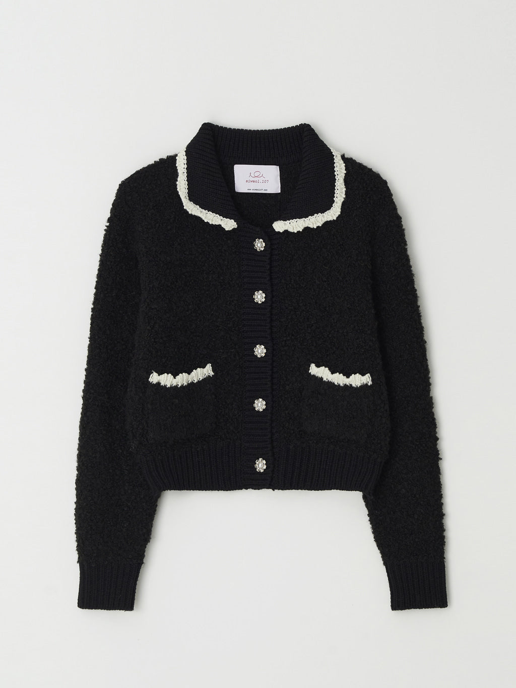 Alpaca Knit Cardigan (Black)