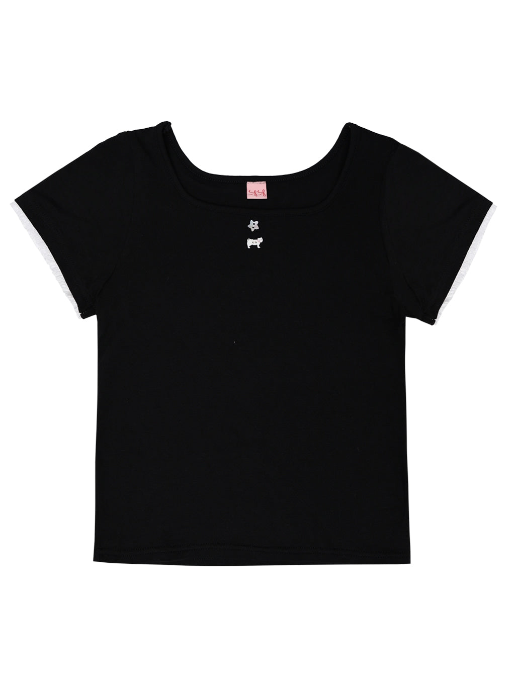 Kitten Crop Tee (Black)