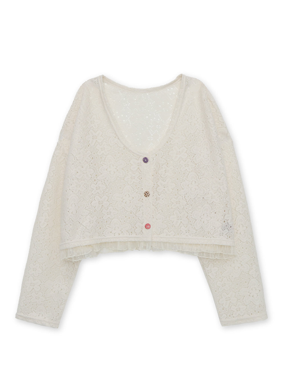 Moa Crop Cardigan (Ivory)