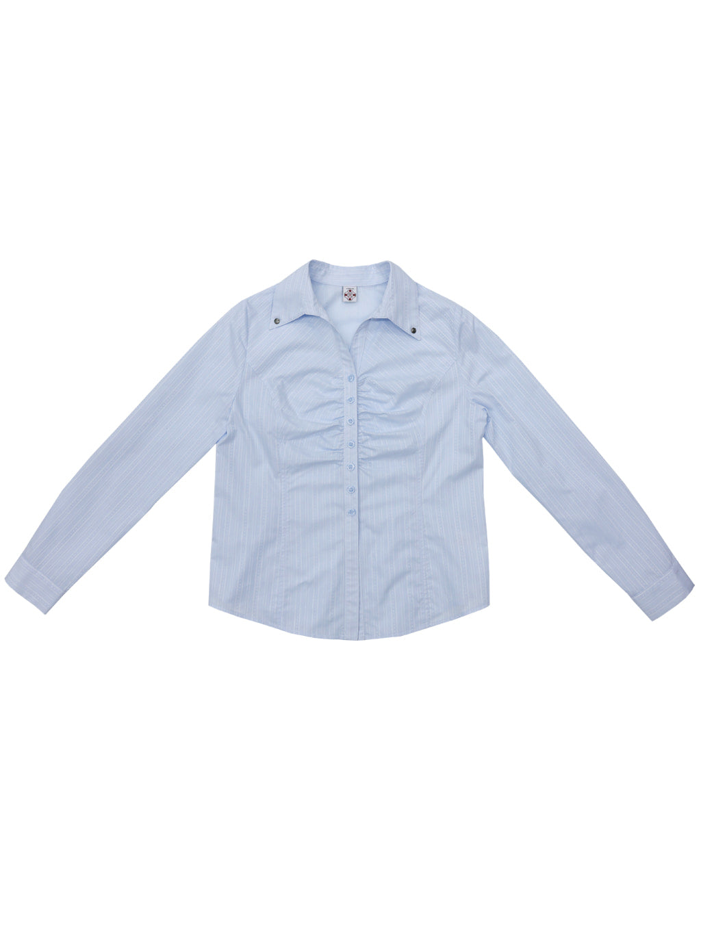 Silky Jacquard Shirt (Skyblue)