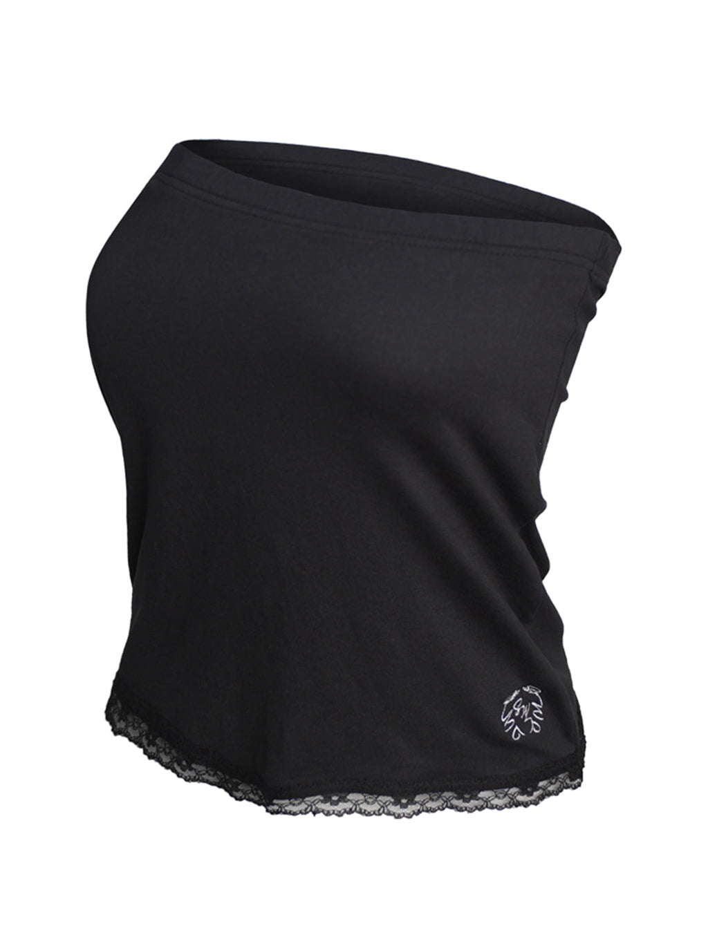 Logo Lace Bra Top (Black)